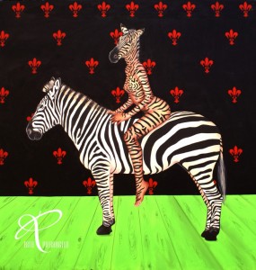 2009 - CAVALCA LA ZEBRA - cm150x145